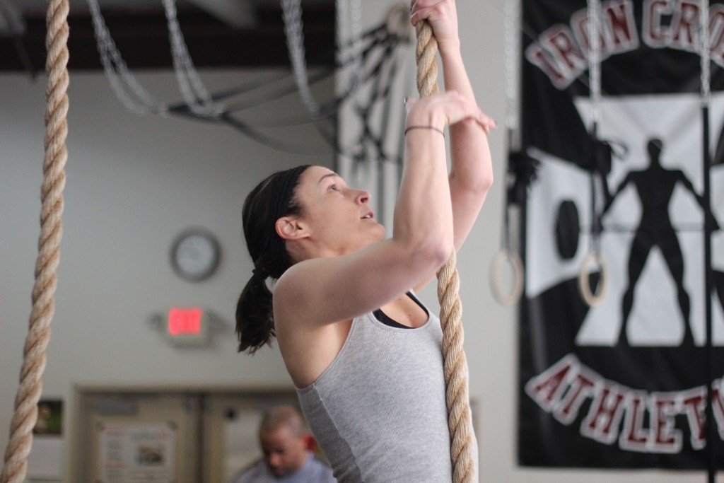 Hats off to Kelly D for getting her first rope climb this weekend!!