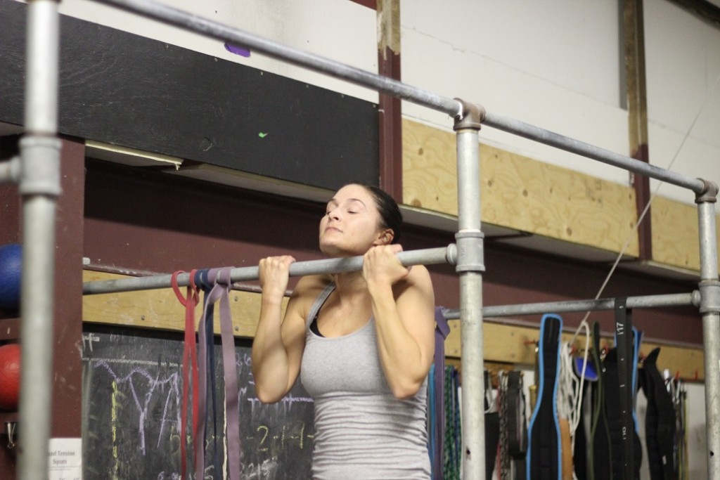 Hats off to Kelly D for hitting her first strict pull up!