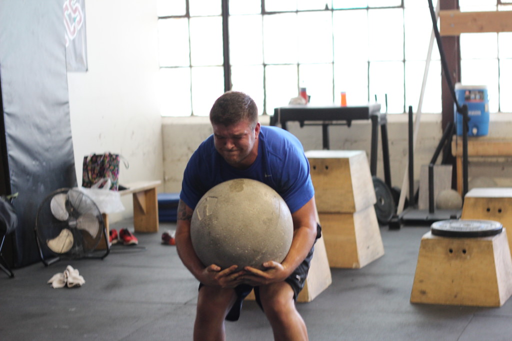 Ryan picking up rocks!