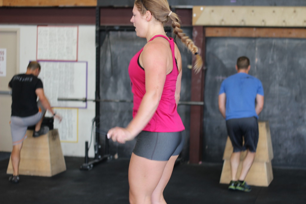 Shannon dropping in from out of town for some double unders!