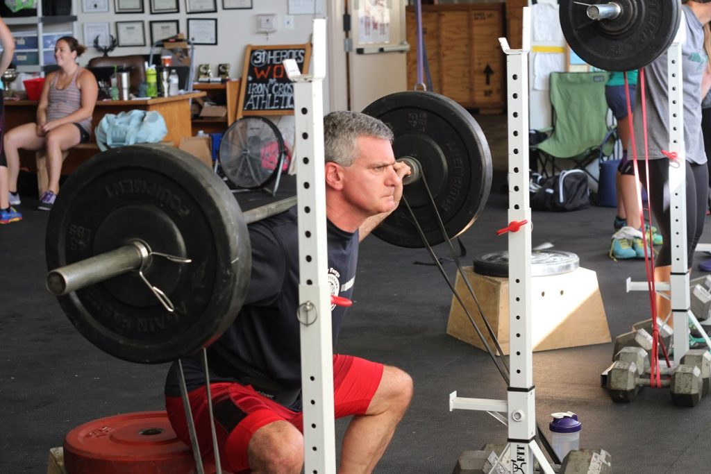 Sigal getting through some heavy squats!