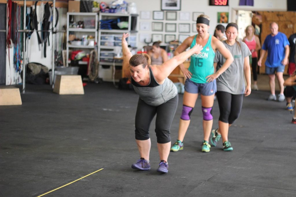 Chris launching into a broad jump!
