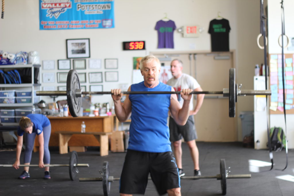Jeff hitting a fast power clean!