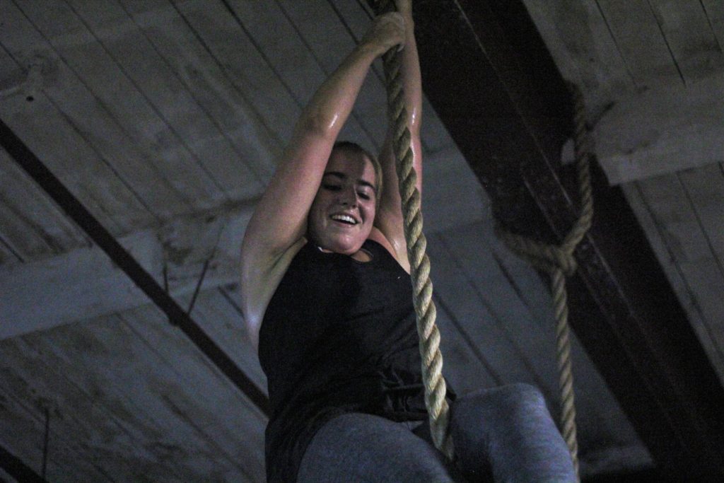 Big hats off to Emma on her first rope climb!