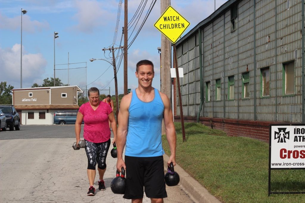 Pugh getting mighty swole off some farmer carries!