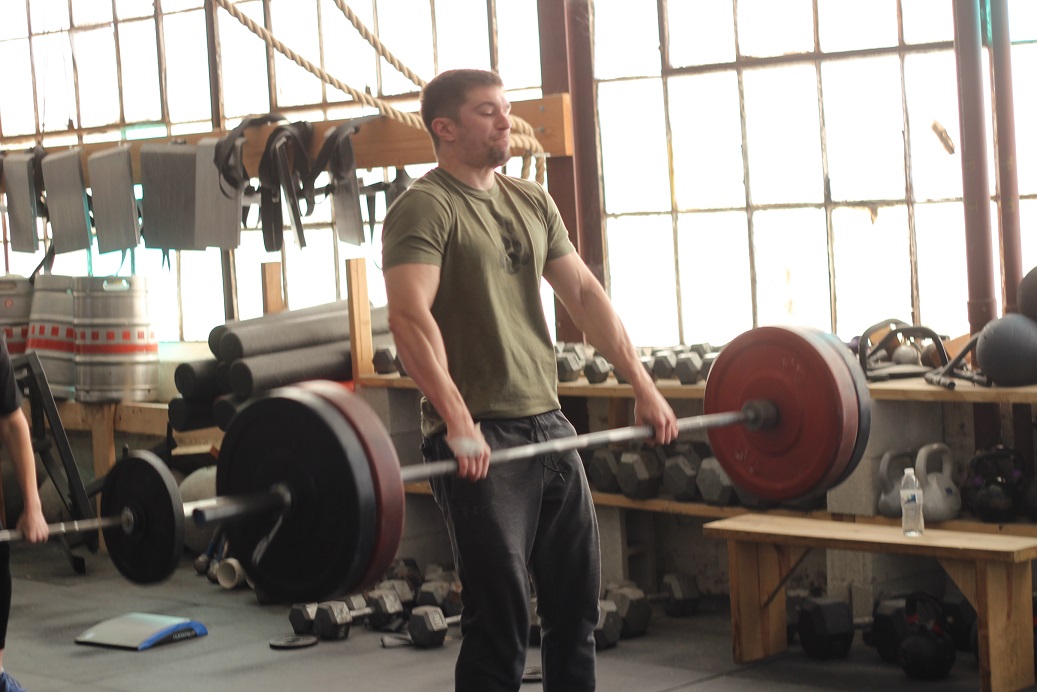 Brian hitting a heavy power clean!