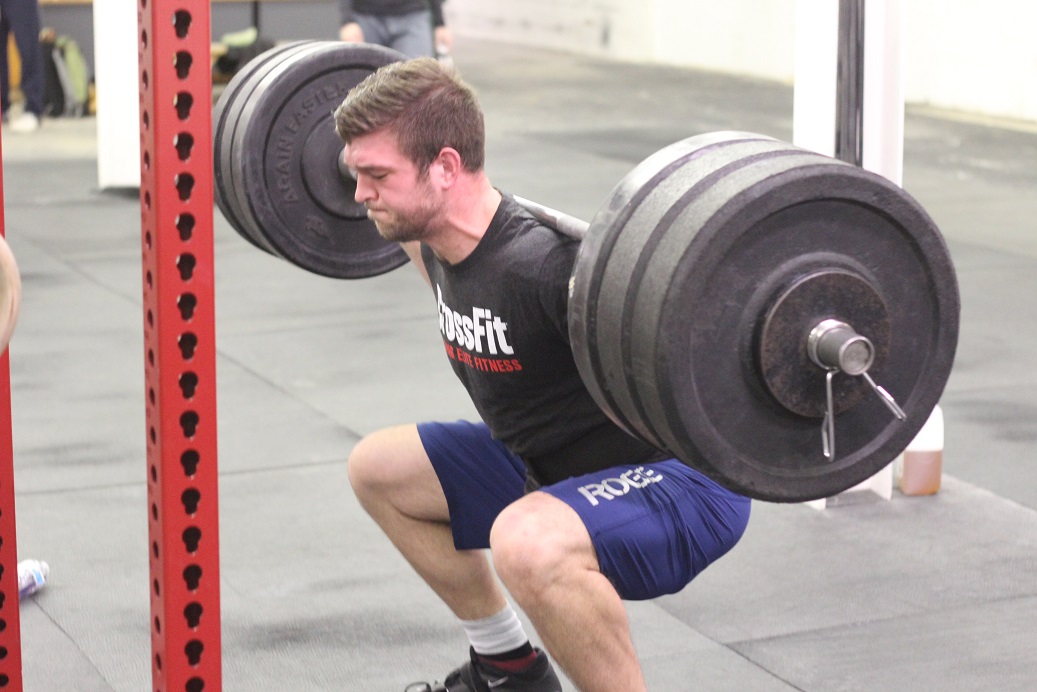 Ryan getting deep on a heavy squat!