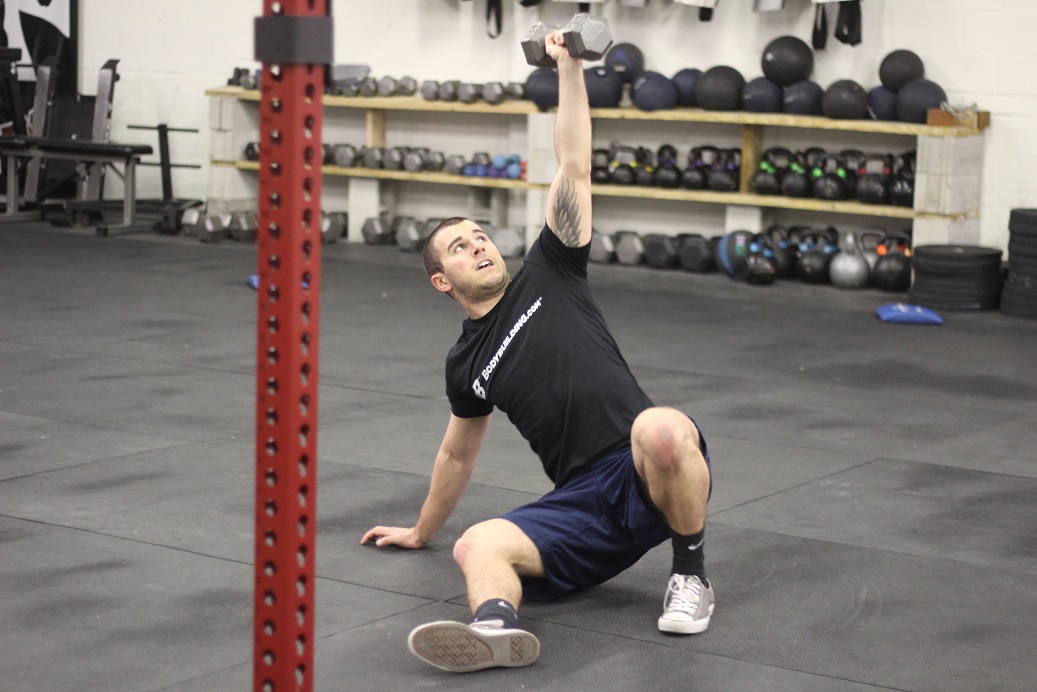 Rocco mid Turkish get up!