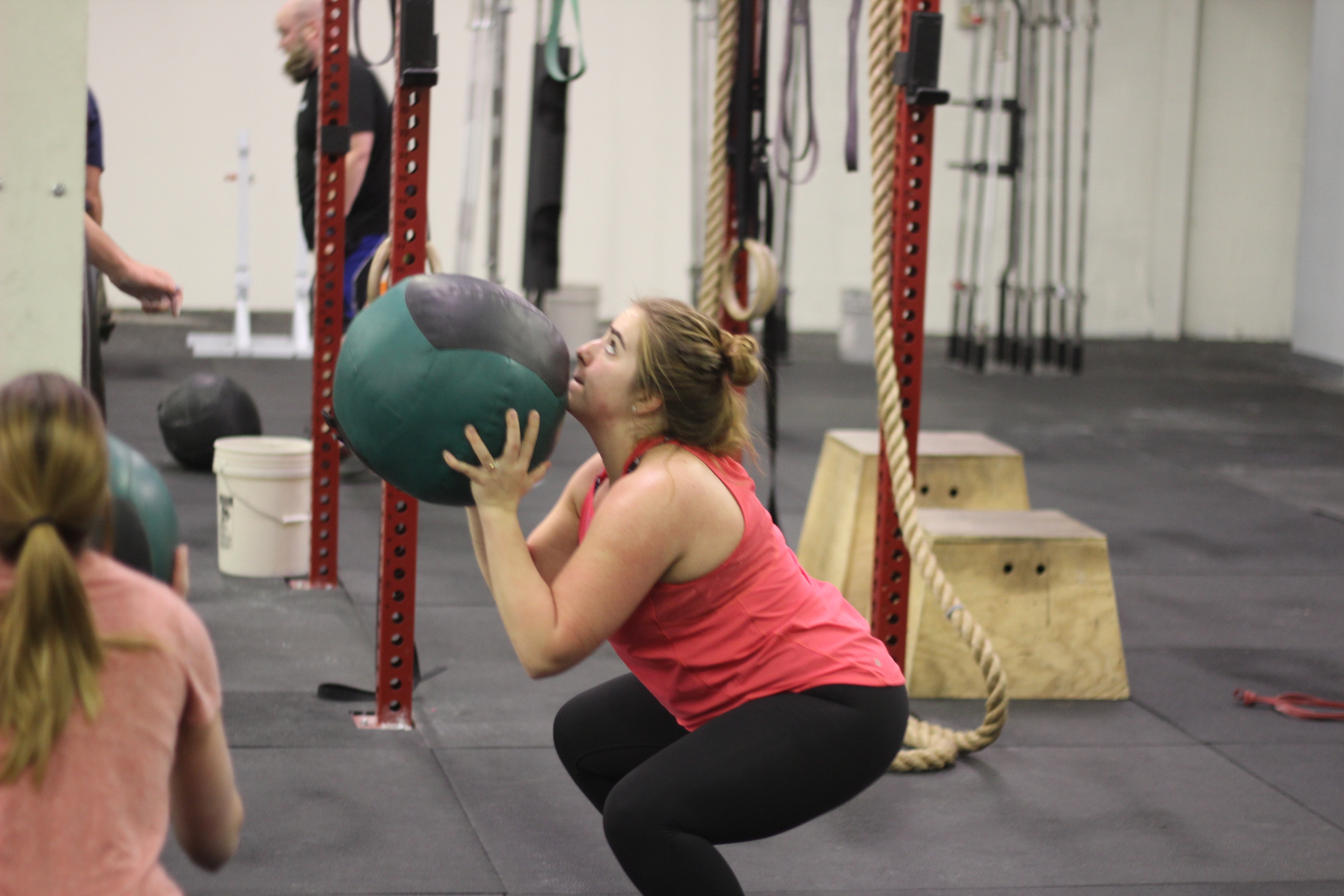 Emma ripping through some wallballs!