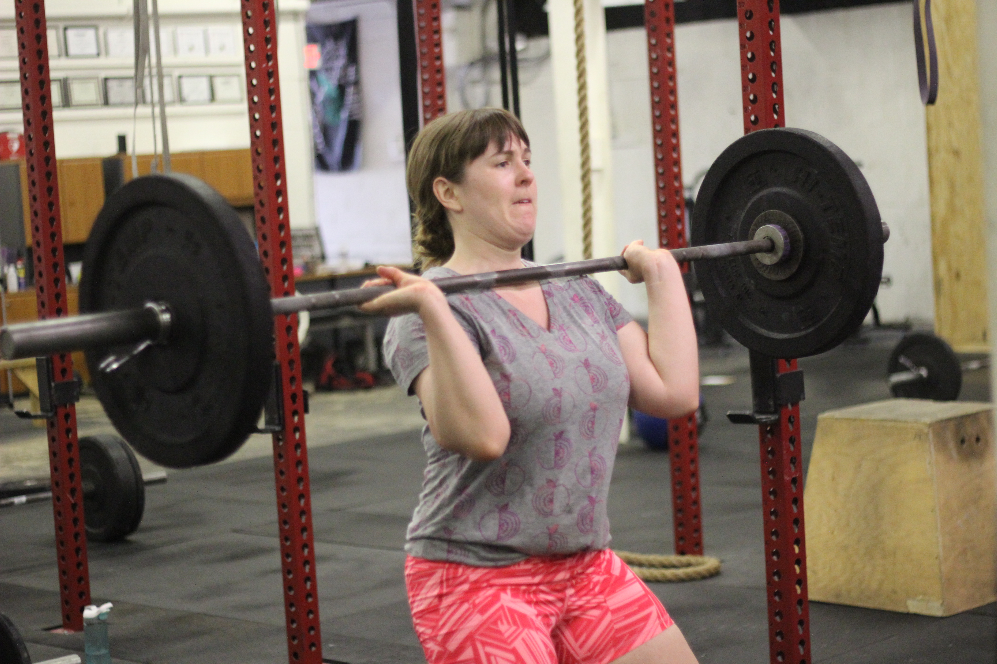 Allison catching a power clean!
